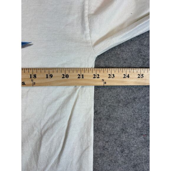 VINTAGE NASCAR Racing Shirt Mens XL White Graphic Long Sleeve Tee Streetwear Y2K - Picture 3 of 8